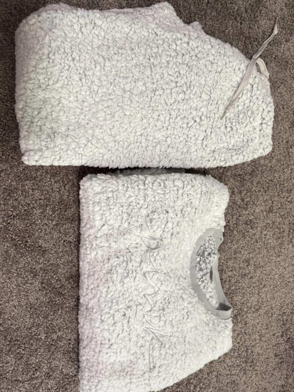 PINK Victoria's Secret Cozy Plush Sherpa Lounge Set - White